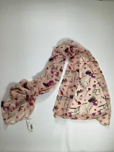 Womens Pink Designs Fashion Party Scarf NEW! - Picture 1 of 3