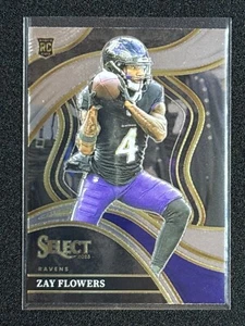 Zay Flowers (RC) - 2023 Select Club Level Rookie #201 Baltimore RAVENS - Picture 1 of 2