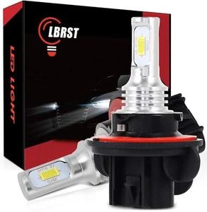 2pcs LED H13 9008 Headlight High Low Beam Super Bright Bulbs 6000K - Picture 1 of 7