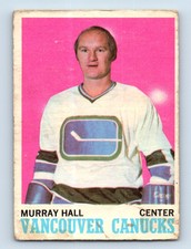 1970-71 O-Pee-Chee Vintage Murray Hall Vancouver Canucks #118