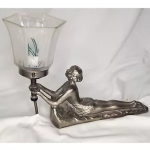 Vintage Chandlar I Art Deco Lady Lamp Boudoir Accent Light Table - Picture 1 of 9