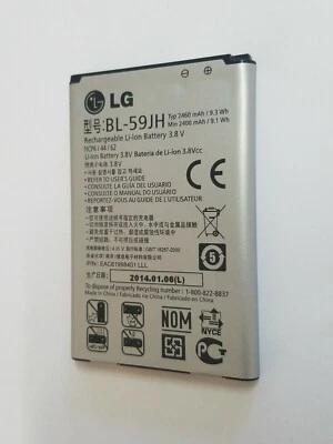 Batería LG BL-59JH para Enact VS890 Lucid 2 VS870 Optimus F3 VM720 MS659 LS720 Foto 1 de 4