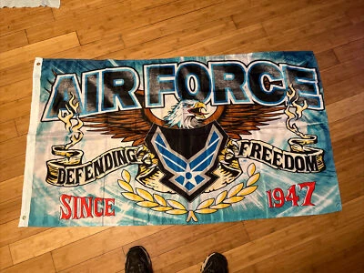 Air Force Defending Freedom Since 1947 Eagle 60x34.5" Hap Arnold Wings Flag - Image 1 of 2