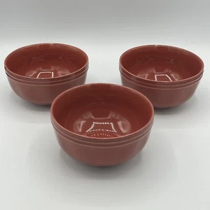 RACHAEL RAY Cucina Cranberry Red Cereal Soup Bowl Lot Of 3 - Picture 1 of 7