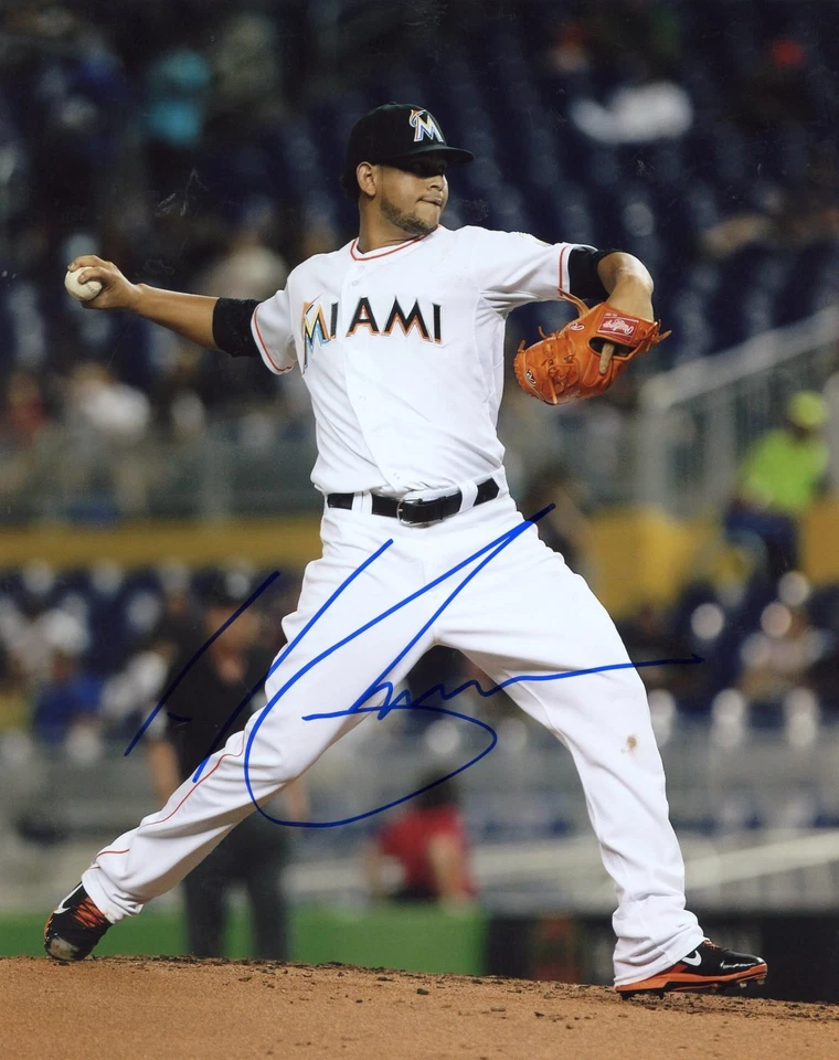 HENDERSON ALVAREZ MIAMI MARLINS PITCHEO AUTOGRAFIADO FIRMADO 8X10   Foto 1 de 1