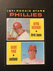 1971 Topps 1971 Rookie Stars Greg Luzinski Scott Reid #439 Rookie RC