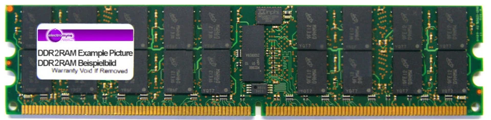 4GB Samsung DDR2 PC2-3200R 400MHz ECC Reg RAM M393T5168AZ0-CCCQ0 HP 345115-861 - Image 1 of 1