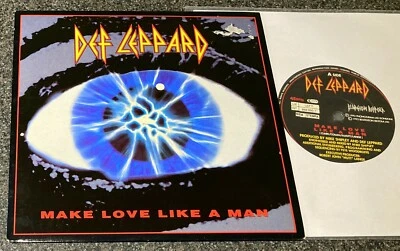 DEF LEPPARD-MAKE LOVE LIKE A MAN-UK 1992 P/S VINYL 7" (EX/M-) - Image 1 of 2