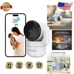 5G/2.4G Wi-Fi Home Security Camera with Two-Way Audio & Motion Detection - Picture 1 of 11
