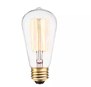 Globe Electric 01321 Single Vintage Edison 60W 2700K Dimmable S60 - White - Picture 1 of 4
