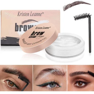 Eyebrow Shaping Soap Long Lasting Eye Brow Makeup Styling Kit Gel Brush Wax - Picture 1 of 12