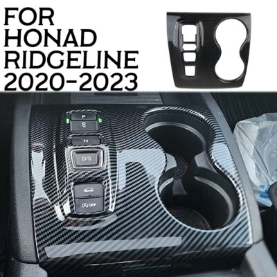 Carbon fiber style central control gear shift panel trim for Honda Ridgeline - Image 1 of 4