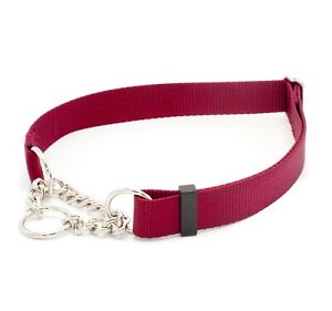 1 Inch Chain Martingale No Slip Dog Collars  1" Half Check Dog Collars  