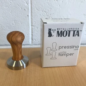 Motta 58mm Olive Wood Tamper - Gaggia Classic, Rancilio Silva, E61 Group - Italy - Picture 1 of 6