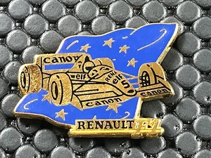  pins pin BADGE CAR RENAULT F1 CANON ELF    ARTHUS BERTRAND - Picture 1 of 1