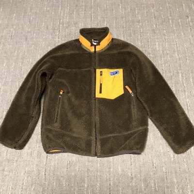 Patagonia Retro X Deep Pile Fleece Jacket Kids Size XL (Adult S) Brown 65643FA12 - Image 1 of 4