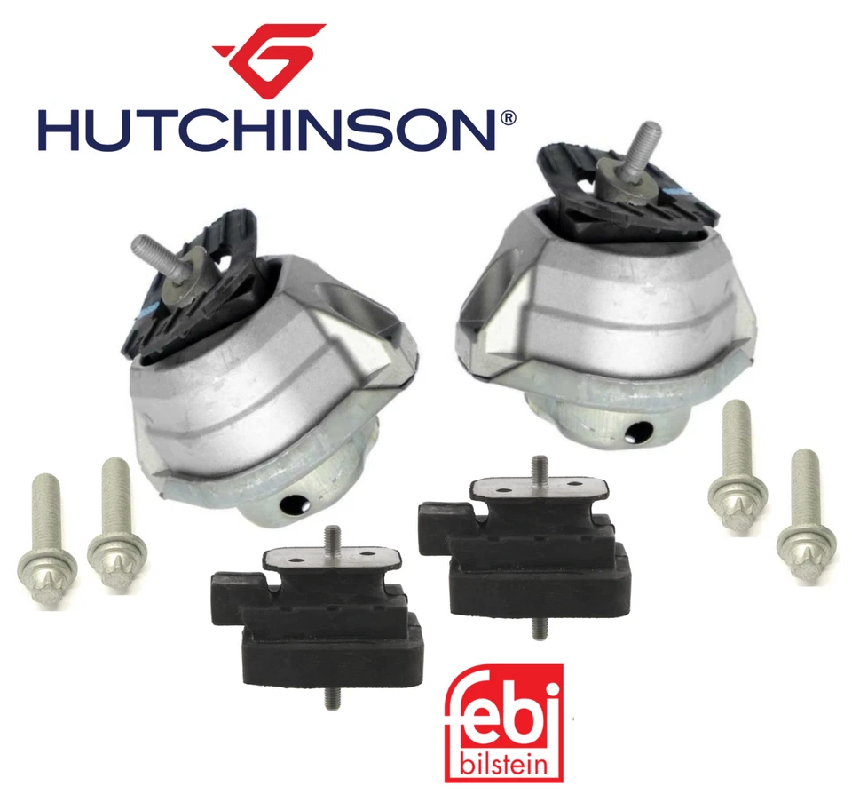 For BMW 535i Engine Motor Mount + Transmission Mount Set W/ Bolts 8pcs OEM - Image 1 of 1