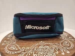 Vintage 90s Microsoft “Making It Easier” Fanny Pack Belt Bag Teal Purple Black - Picture 1 of 8