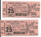 Mountain Concert Ticket Set of 2 1971 Tampa Pink