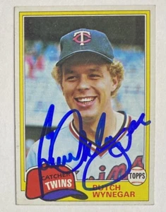 Butch Wynegar Signed Topps #61 1981 Card Minnesota Twins Auto MLB RAD - Picture 1 of 2