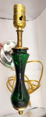 Very unique vintage green glass wall sconce Cover