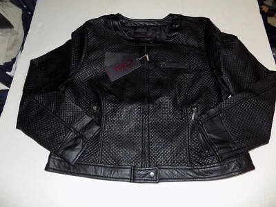 CHAQUETA DE MOTO YOKI OF NEW YORK IMITACIÓN CUERO TALLA 3XL -NEGRA- NUEVA CON ETIQUETAS Foto 1 de 4