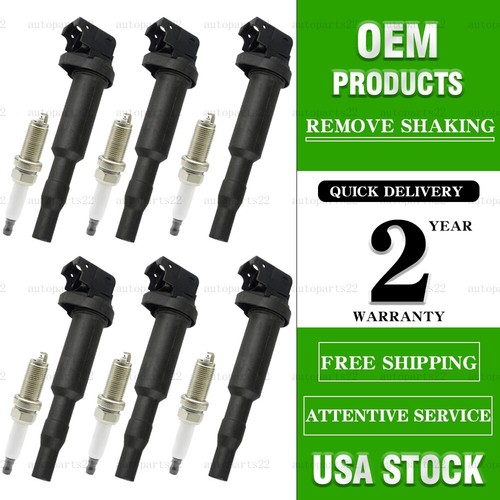 6x Ignition Coil & Platinum Spark Plug for BMW E90 328i E60 525i F10 528i E83 X3 eBay