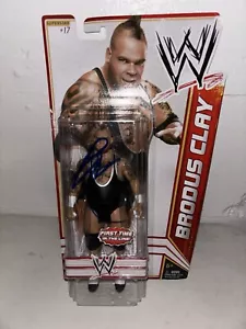 Brodus Clay SIGNED AUTOGRAPH WWE MATTEL Action Figure- G - Picture 1 of 6
