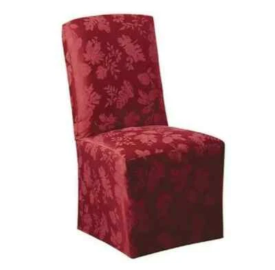 Cubierta de silla de comedor Damas Otoño Medley hasta 42" de alto 21" de ancho con pajarita trasera Foto 1 de 4