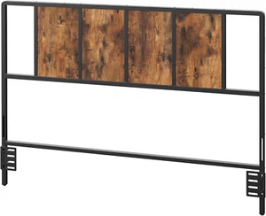 Queen Size Headboard Only, Metal Headboard with Adapters, Minimalist Industrial - Picture 1 of 9