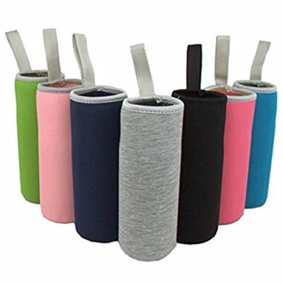 Paquete de 7 fundas para botellas de agua de vidrio Sunkey 12 oz - 19,4 oz con aislamiento de neopreno  Foto 1 de 4