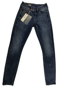 G-Star Raw Jeans Struma Womens W24 L30 LYNN Mid Skinny Stretch Denim New Blue DK - Picture 1 of 12