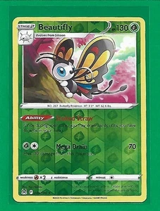 Pokémon TCG SWSH Lost Origin Beautifly #8/196 Rare Reverse Holo - Picture 1 of 2
