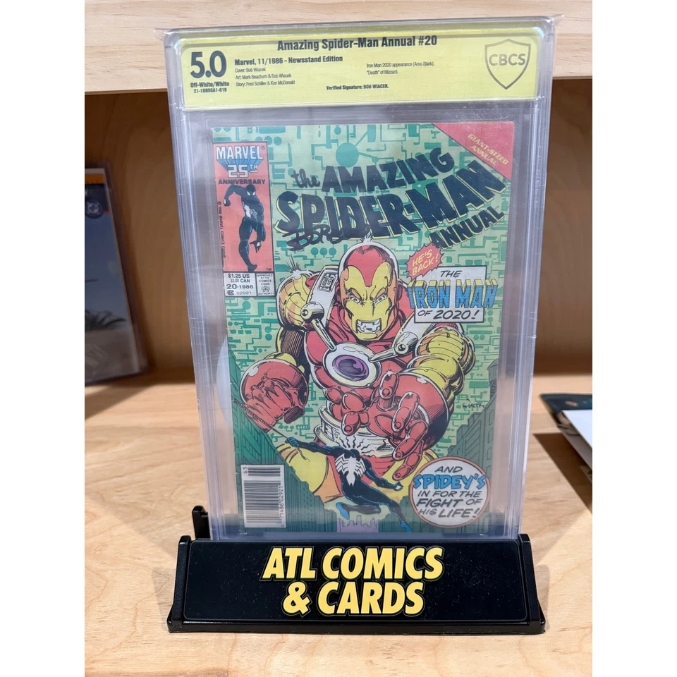 Slab | Amazing Spider-Man Annual #20 | CBCS 5.0 | Signed Bob Wiacek | Newsstand  - Image 1 of 1