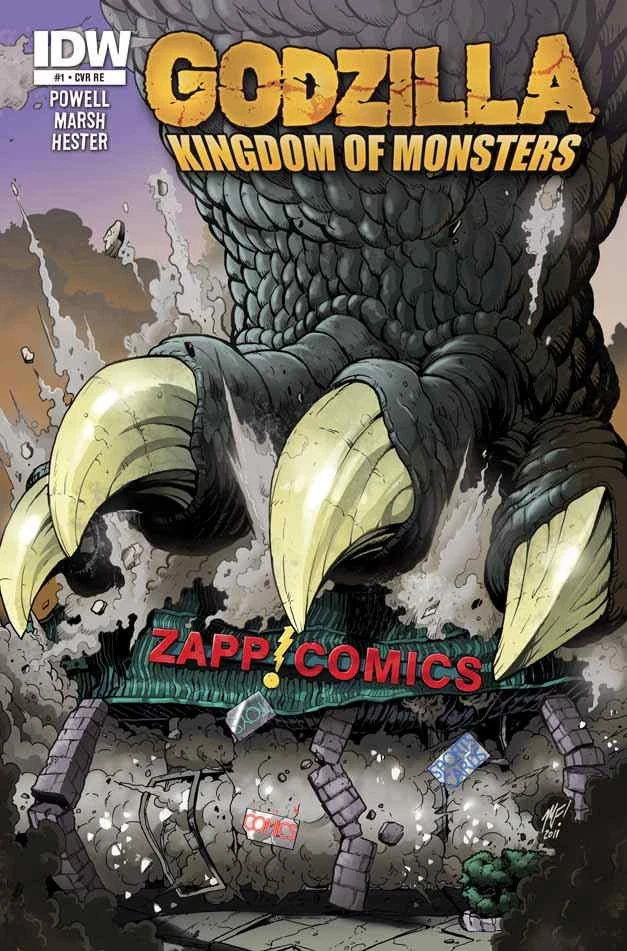 Godzilla: Kingdom of Monsters #1E (73rd) VF; IDW | Zapp - w/Bag+Board - Image 1 of 1