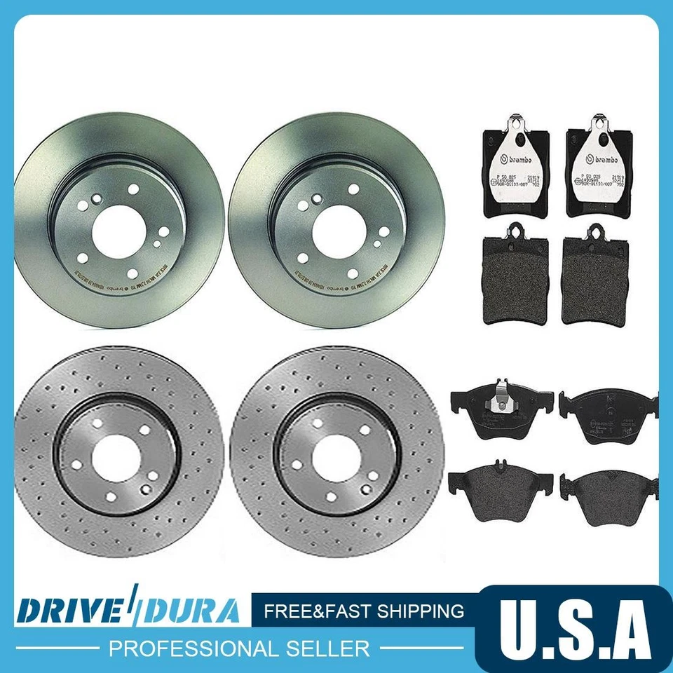 Juego de pastillas de freno de disco delanteras traseras rotor de freno de disco para Chrysler Crossfire 2004-2008 Foto 1 de 4