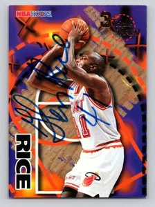 Tarjeta autografiada de Glen Rice 1995 NBAHOOPS firma TTM/IP - Imagen 1 de 2