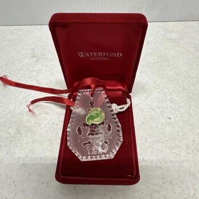 Waterford Crystal 1991 Mucamas Ordeño Adorno de Navidad Irlanda 12 Días Navidad Foto 1 de 3