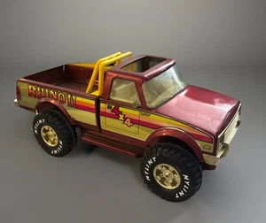 Vintage Nylint Pressed Steel Rhino 2 4x4 Chevy Pickup Truck Made In USA Complete - Picture 1 of 11