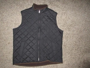 PETER MILLAR ESSEX DIAMANTSTEPPWESTE MIT DURCHGEHENDEM REISSVERSCHLUSS SCHWARZ HERREN LARGE FLEECE GEFÜTTERT - Bild 1 von 7