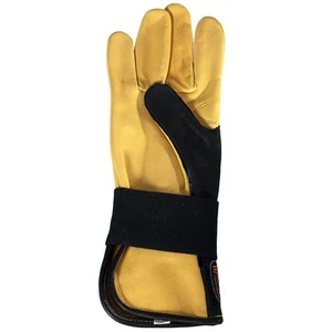 Guantes de montar 71RH Hilason Bull cuero genuino mano derecha - Imagen 1 de 6