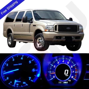 Blue LED Dash Cluster Instrument Panel Lighting Kit Fits 00-01 Ford Excursion - Picture 1 of 8