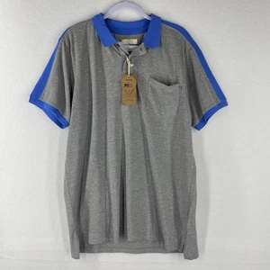 Cotton On Men’s Polo Shirt Size M | Grey with Blue Trim | New with Tags - Picture 1 of 19