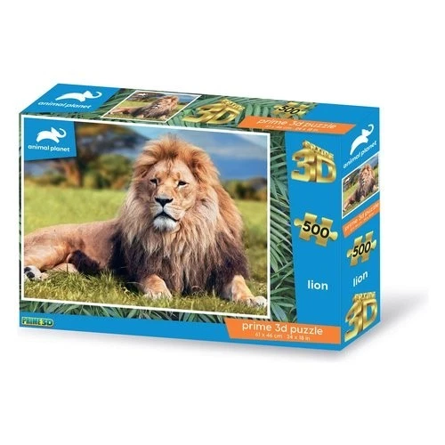 Puzzle Grandi Giochi PU200000 Animal Planet Prime 3D Leone