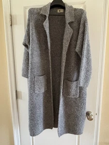 Look By M New York Anthropologie Wollmischung Cardigan Pullover Mantel Grau One Size - Bild 1 von 10