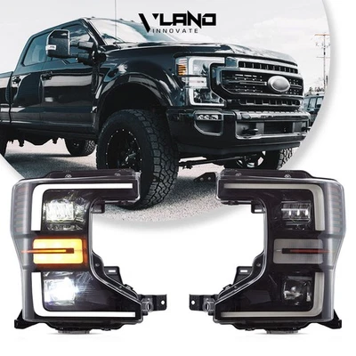VLAND For 2020-2022 Ford F250 350 450 F550 Super Duty LED Projector Headlights - Image 1 of 4