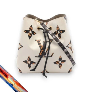 Louis Vuitton Monogram Jungle Neonoe M44679 borsa tote a mano LV bianca tracolla JP - Foto 1 di 6