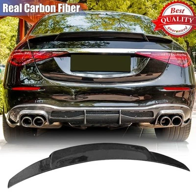 Alerón trasero de carbono real para Mercedes-Benz W223 S400 S500 2021-2024 Foto 1 de 4
