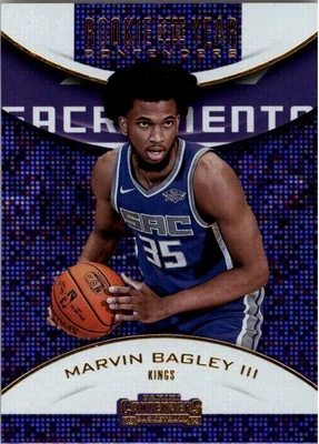 2018-19 Panini Contenders Rookie of the Year Contenders 12 Marvin Bagley III BSK - Image 1 of 2