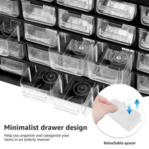 25 Drawers Stackable Storage Cabinet with 50 Removable Dividers GoBmN - Picture 1 of 11